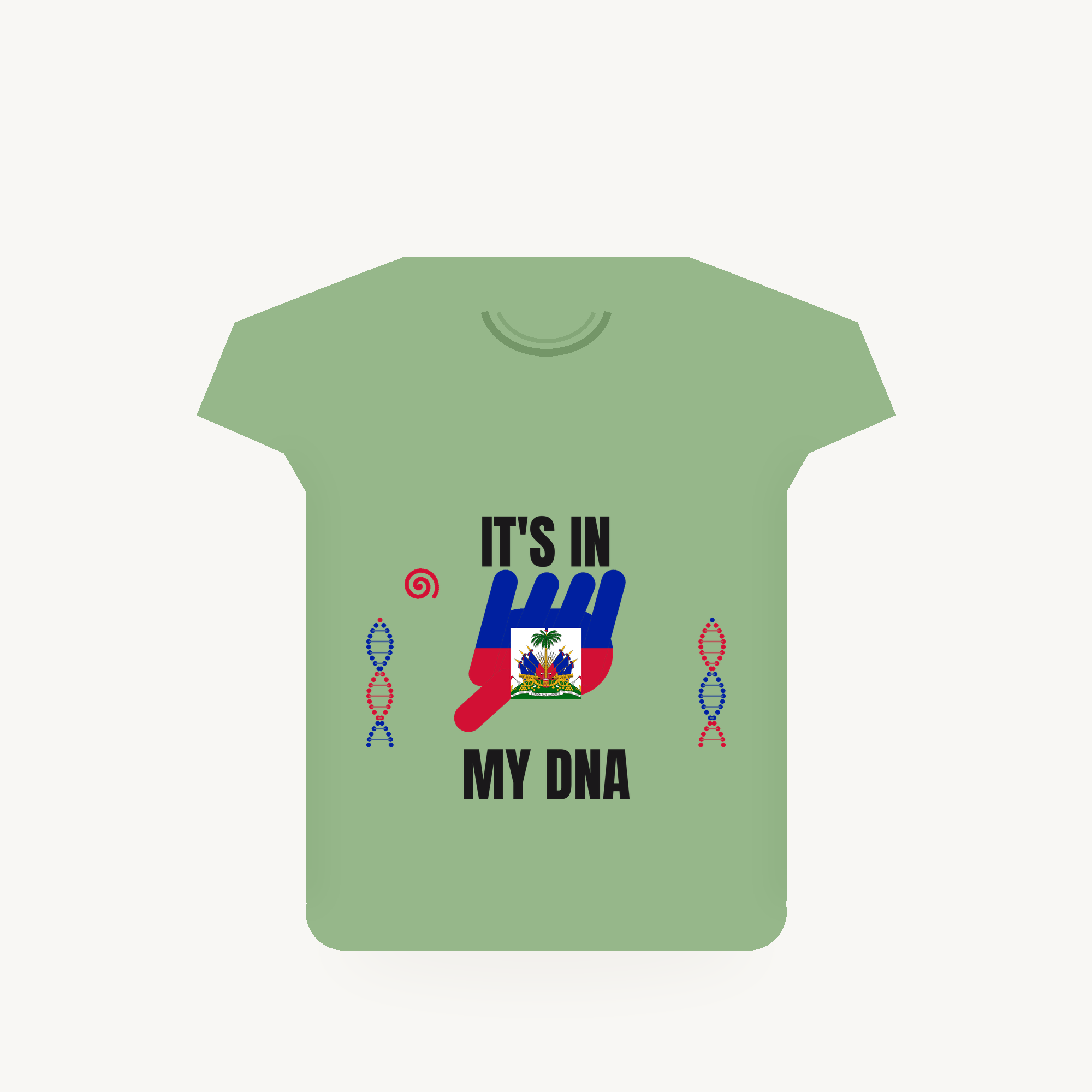 Haiti It's In My DNA tee - Green
