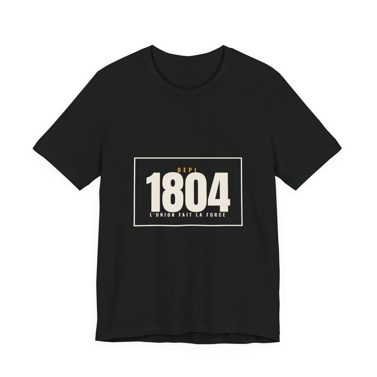 Depi 1804 Crest Tee — Minimal — Black