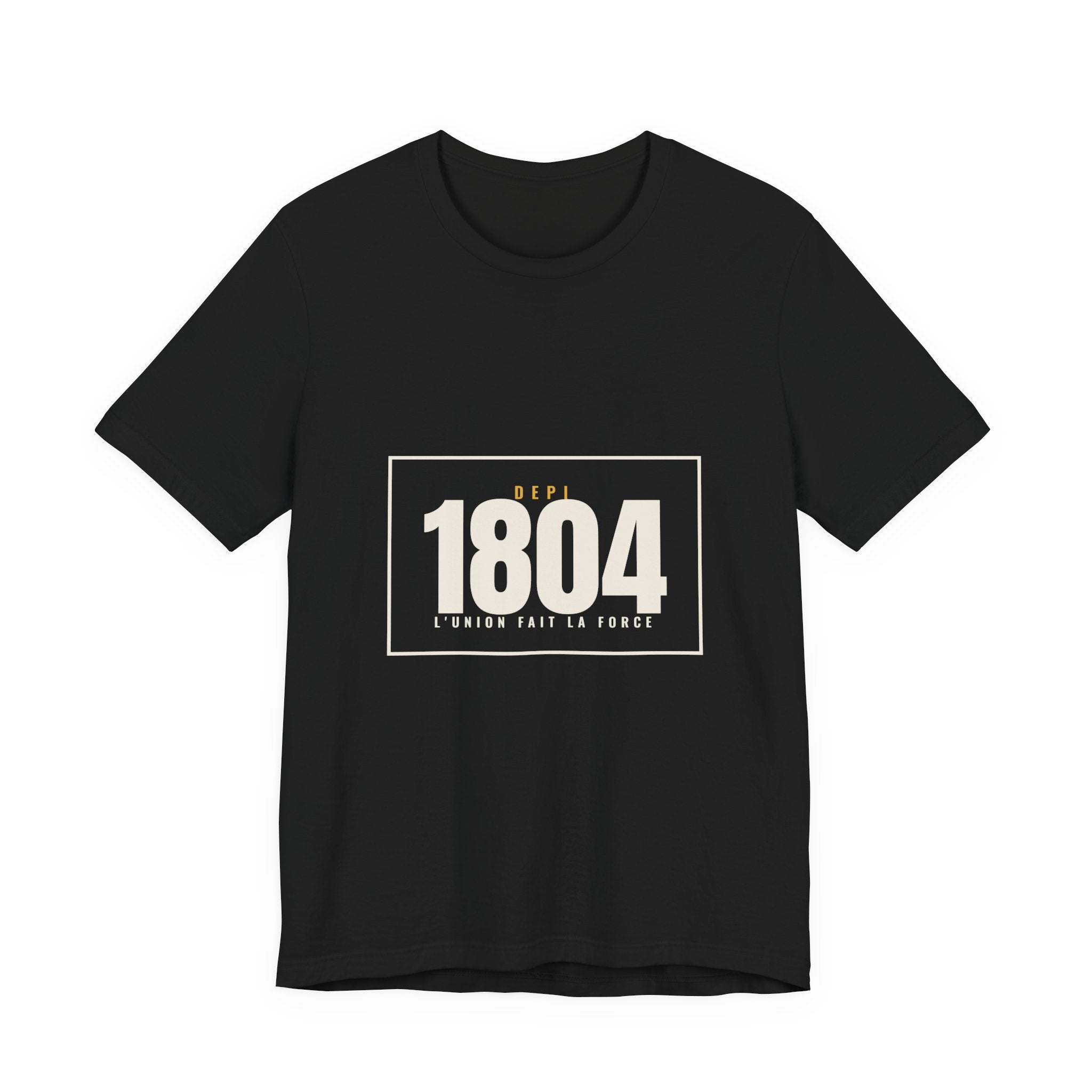 Depi 1804 Crest Tee — Minimal — Black