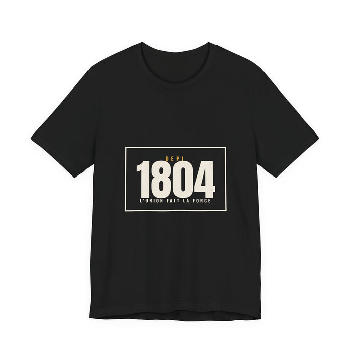 Depi 1804 Crest Tee — Minimal — Black