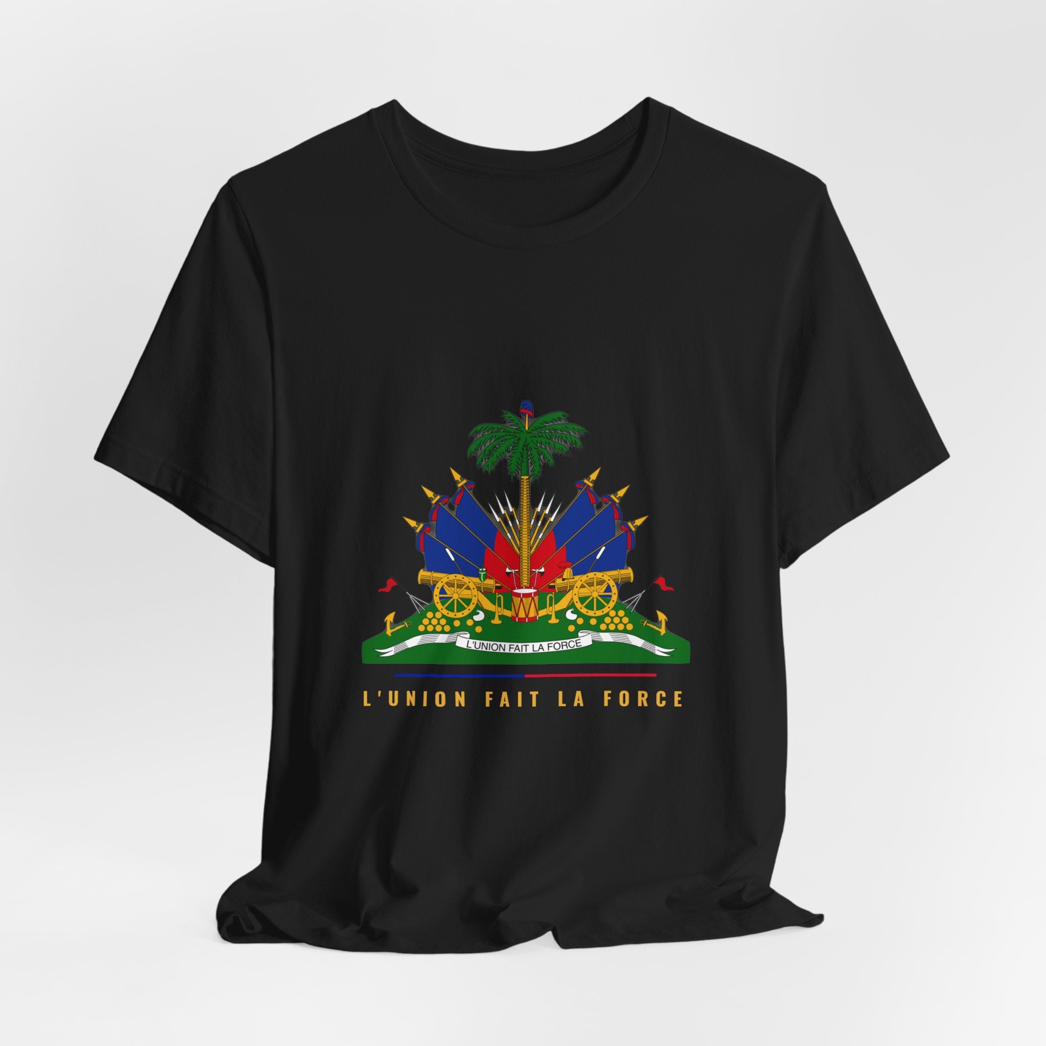 Coat of Arms Tee — L'Union Fait La Force — Black