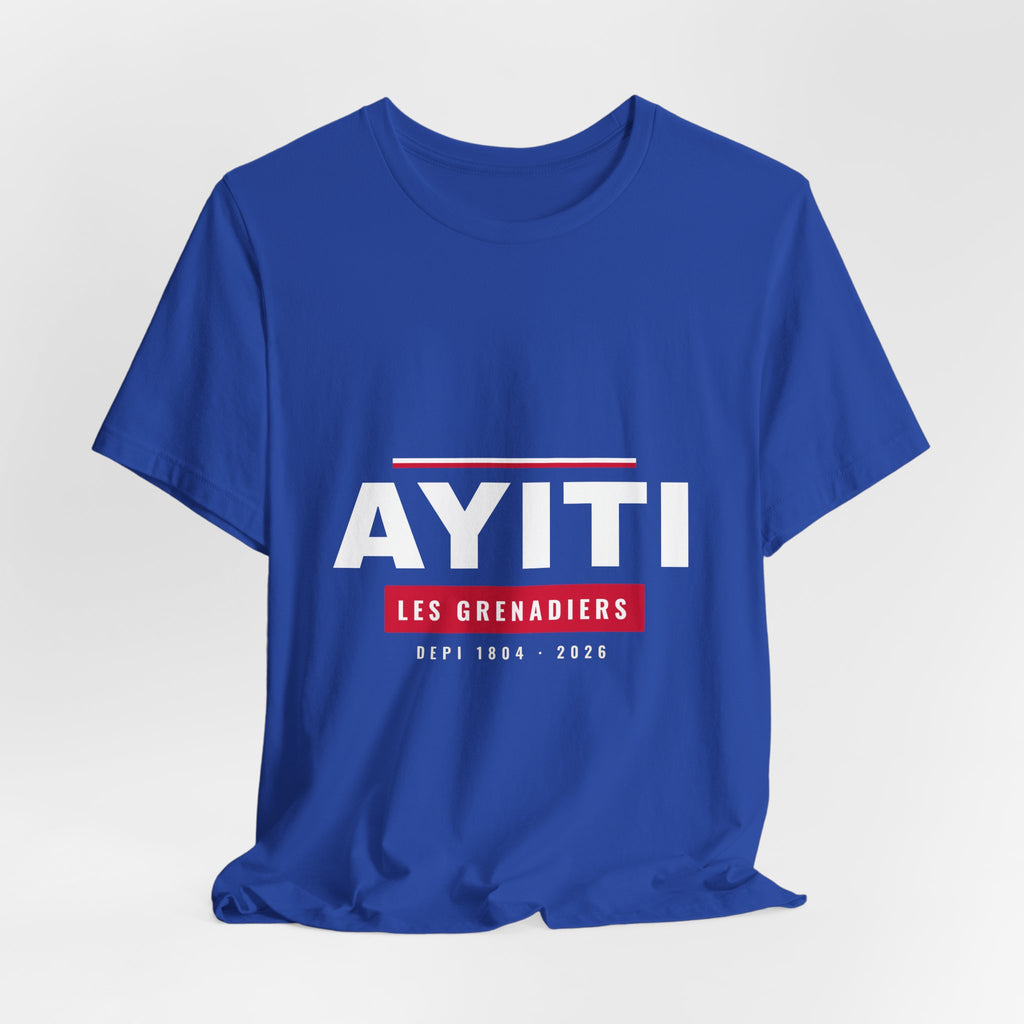 DRAPO Block Tee — AYITI (Royal Blue)