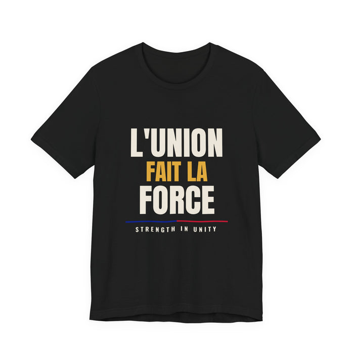 L'Union Fait La Force Tee — Black