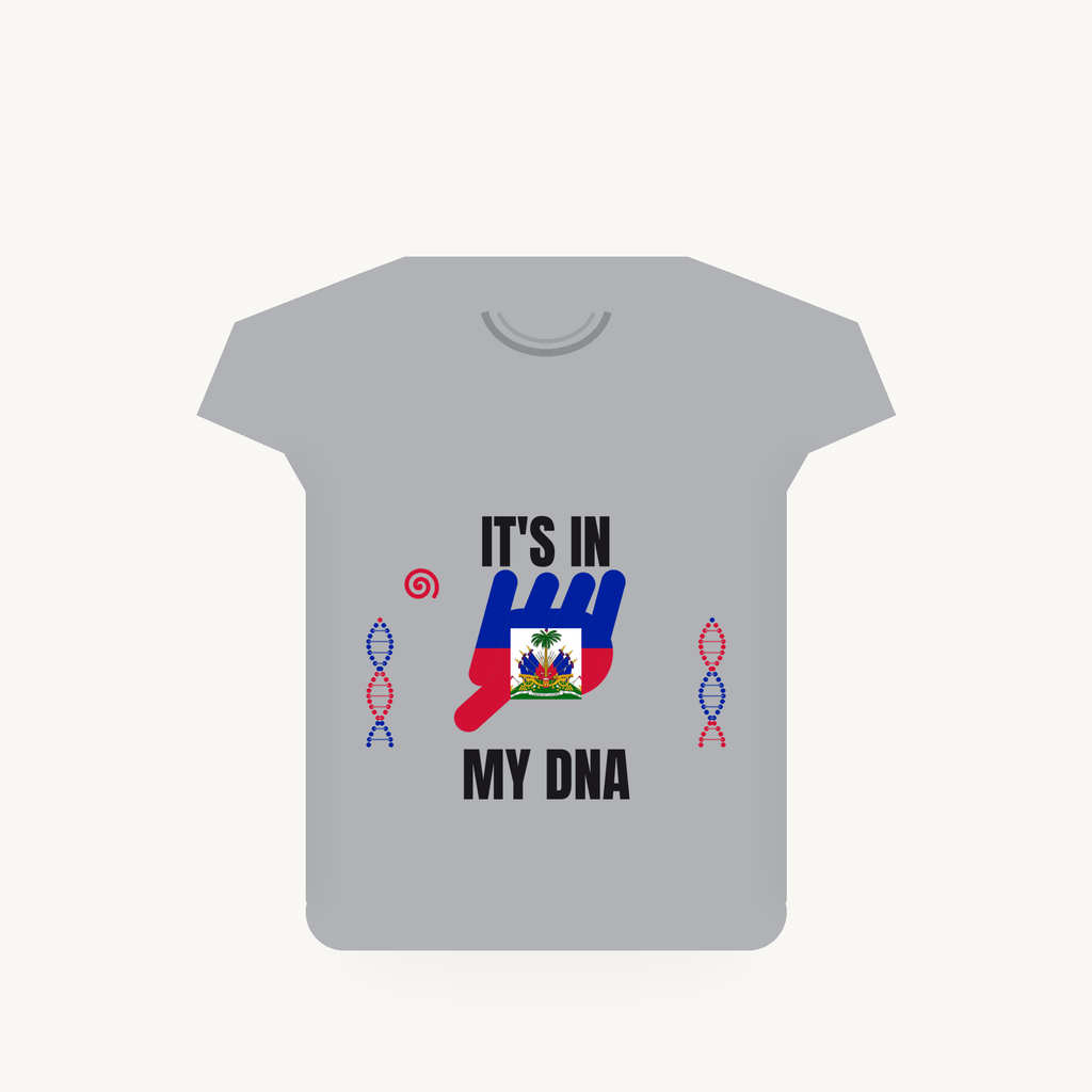 Haiti It's In My DNA tee - Grey