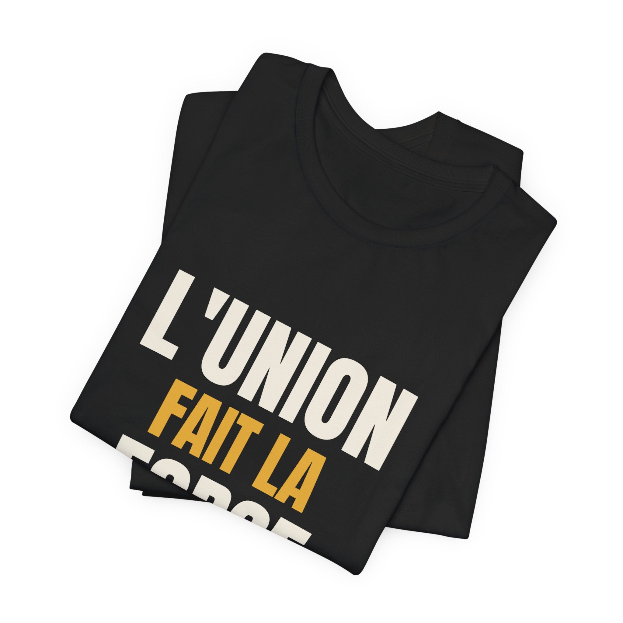 L'Union Fait La Force Tee — Black