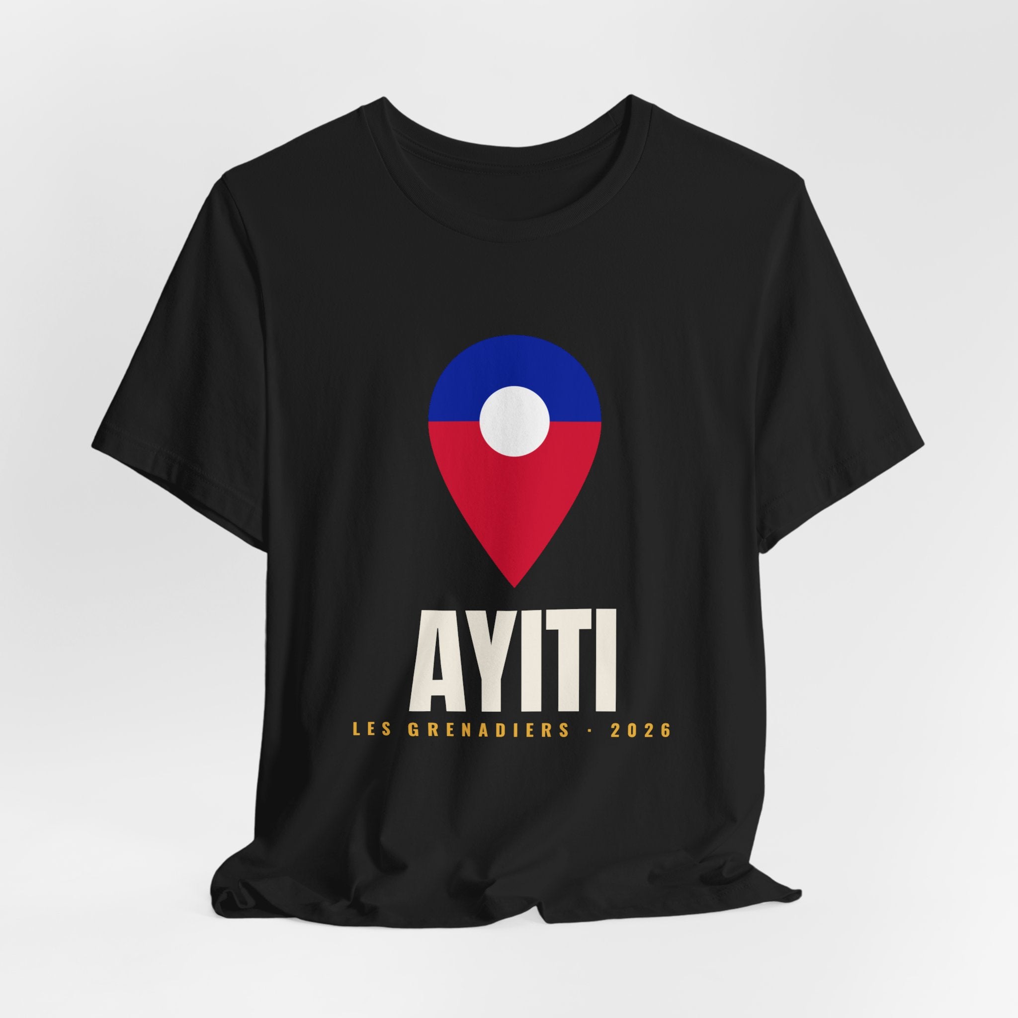 Ayiti Pin Tee — Les Grenadiers — Black