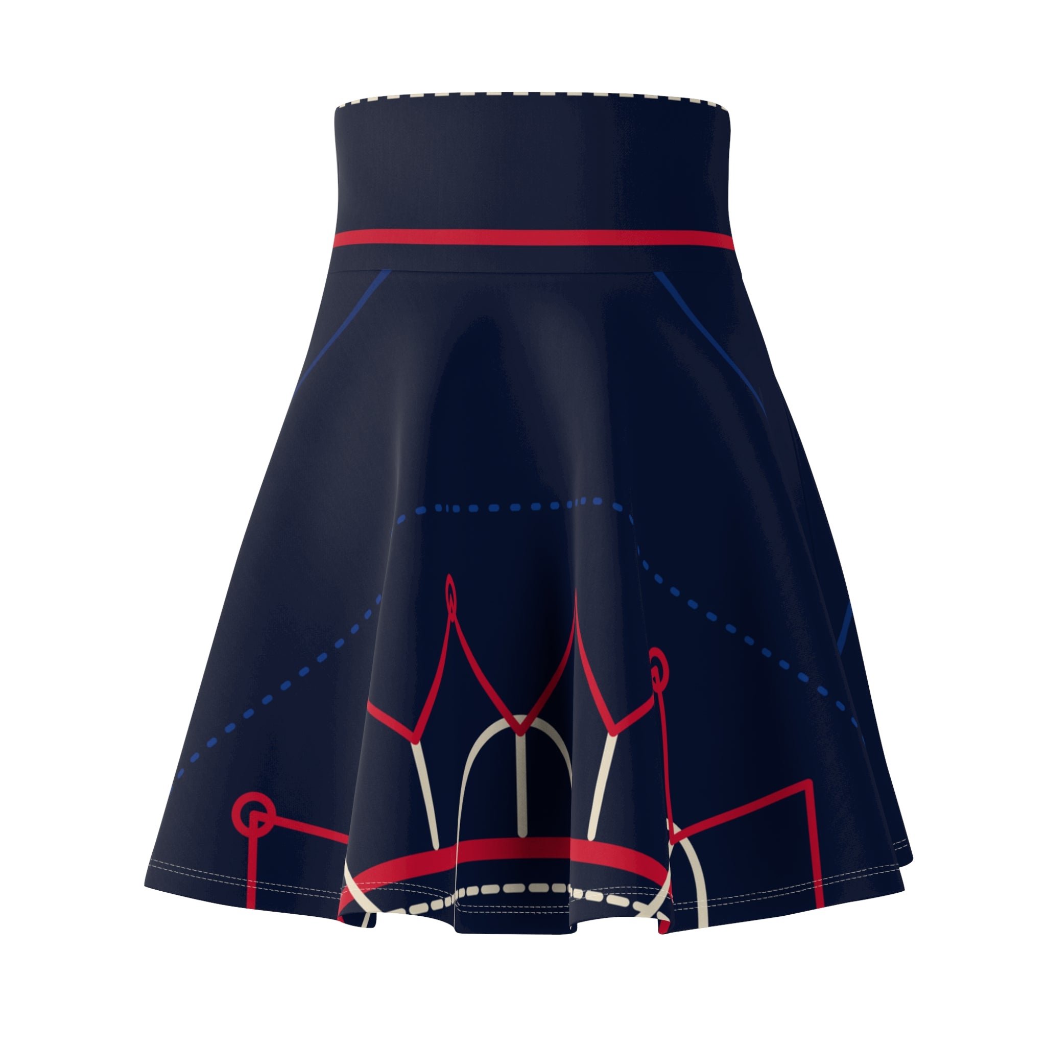 Gingerbread Hem Skater Skirt