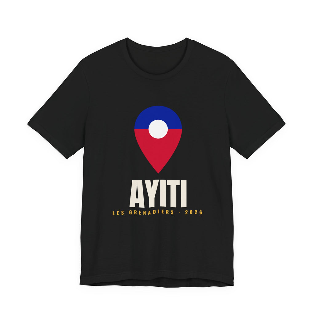 Ayiti Pin Tee — Les Grenadiers — Black