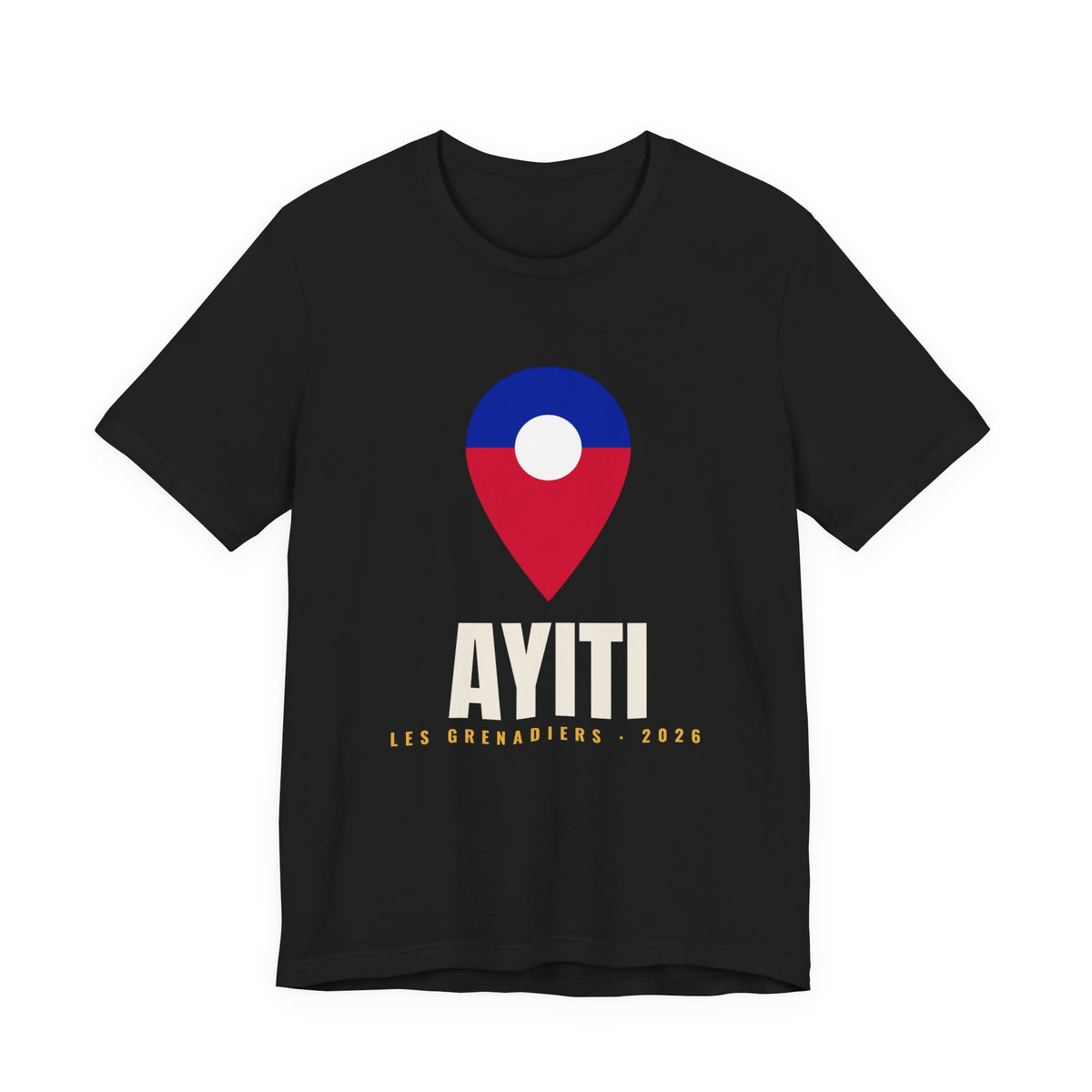 Ayiti Pin Tee — Les Grenadiers — Black