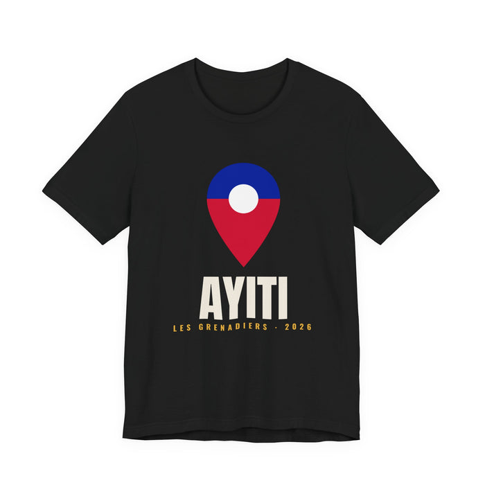 Ayiti Pin Tee — Les Grenadiers — Black