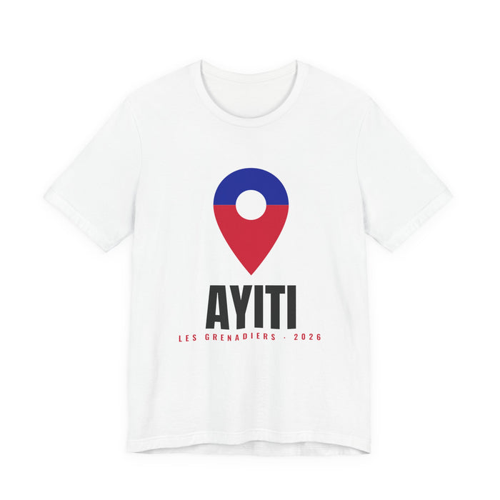 Ayiti Pin Tee — Les Grenadiers — White