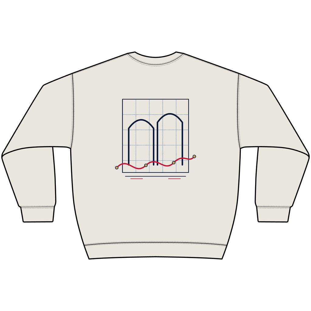 Lòt Bò Cross-Grain Crew alternate production mockup