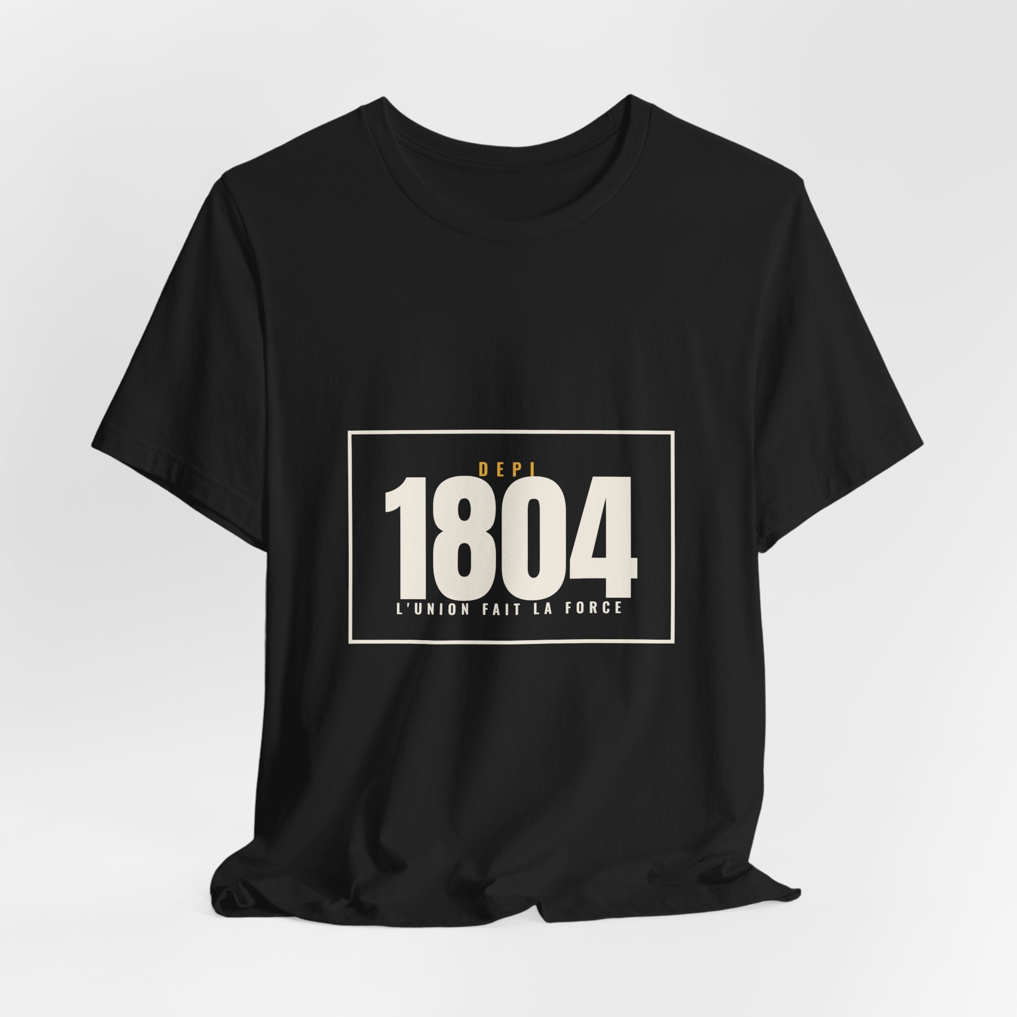 Depi 1804 Crest Tee — Minimal — Black