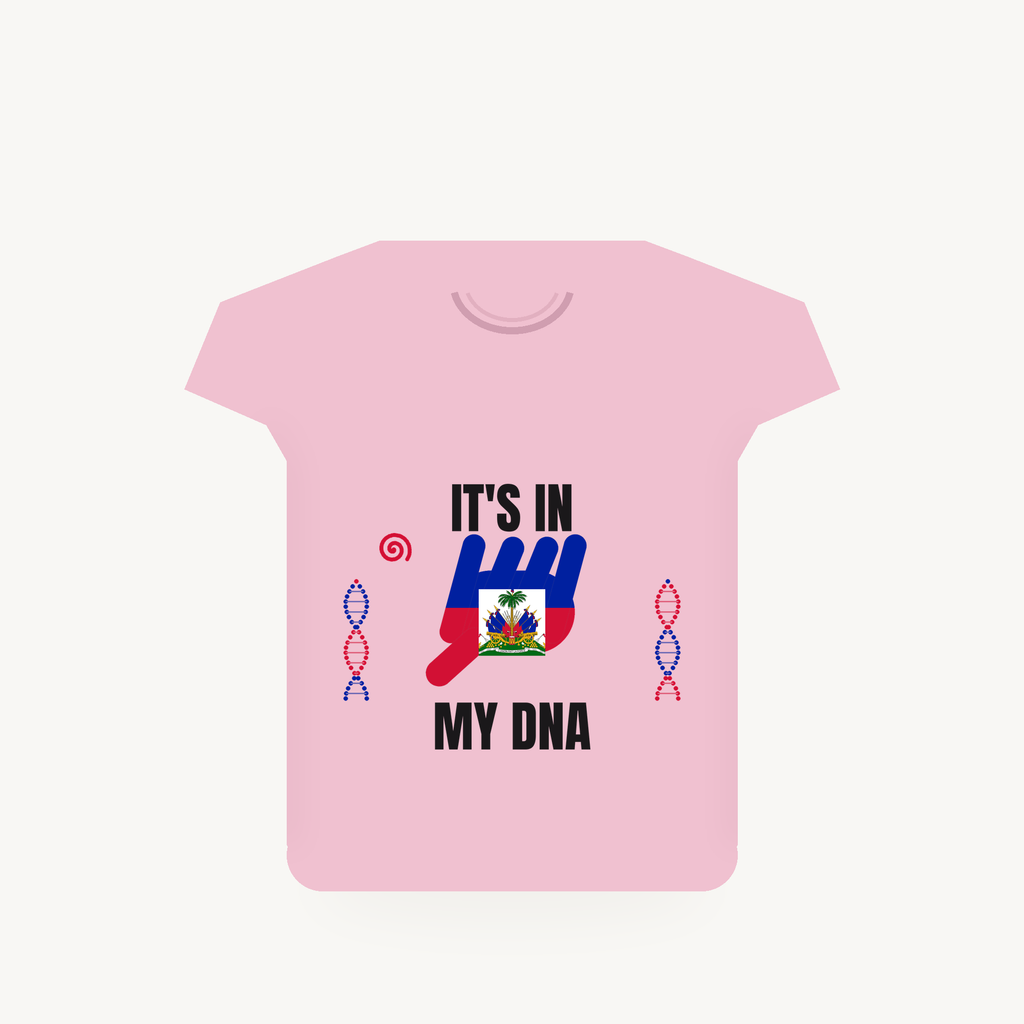Haiti It's In My DNA tee - Pink