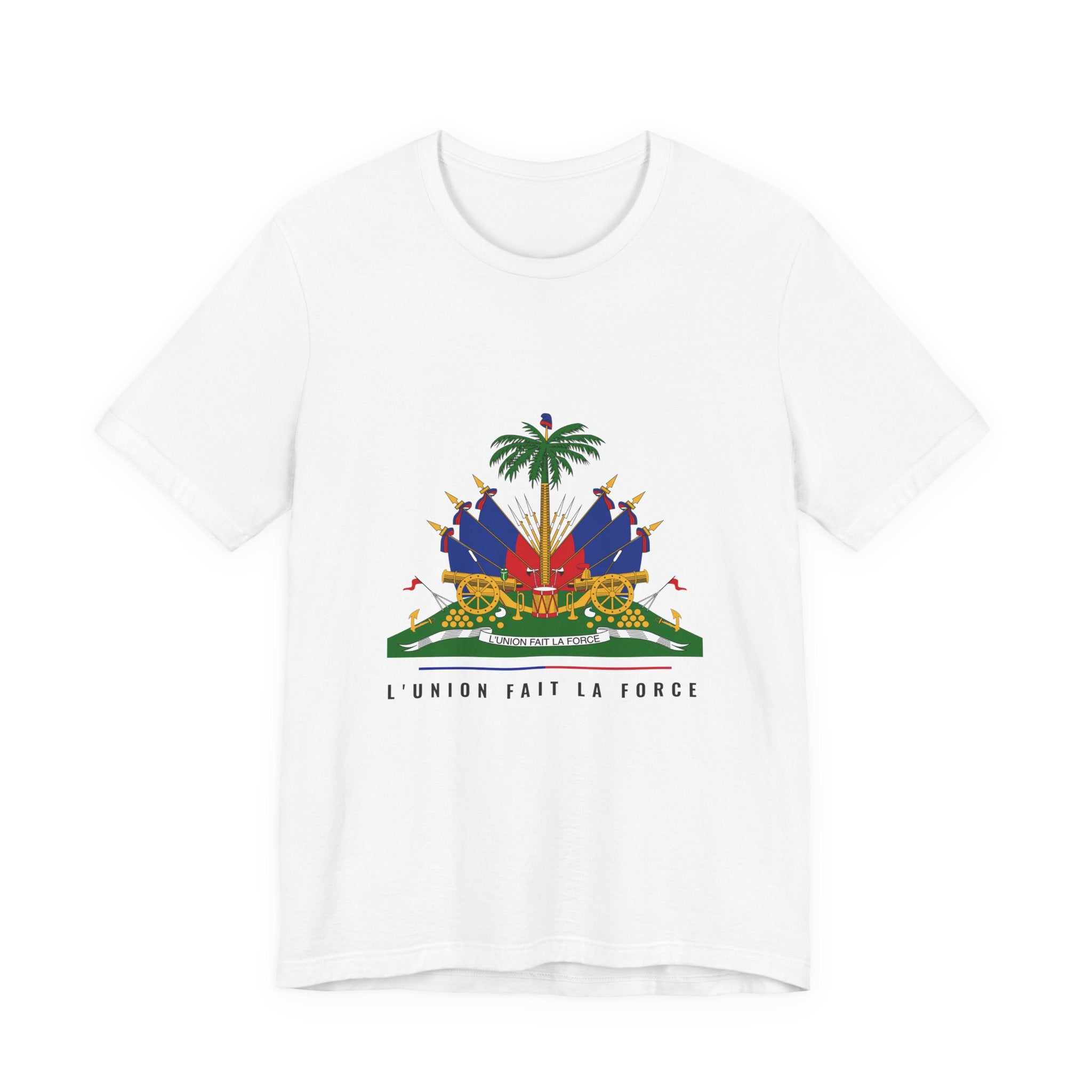 Coat of Arms Tee — L'Union Fait La Force — White