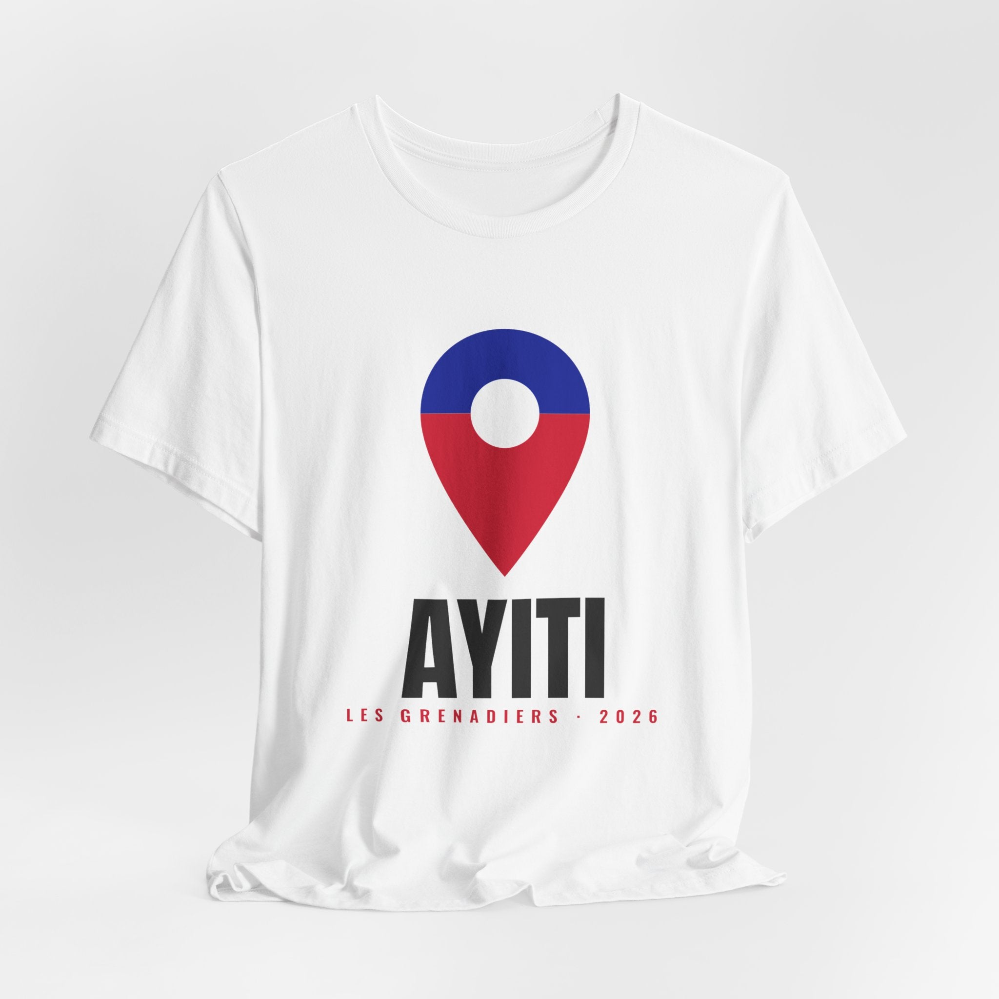 Ayiti Pin Tee — Les Grenadiers — White