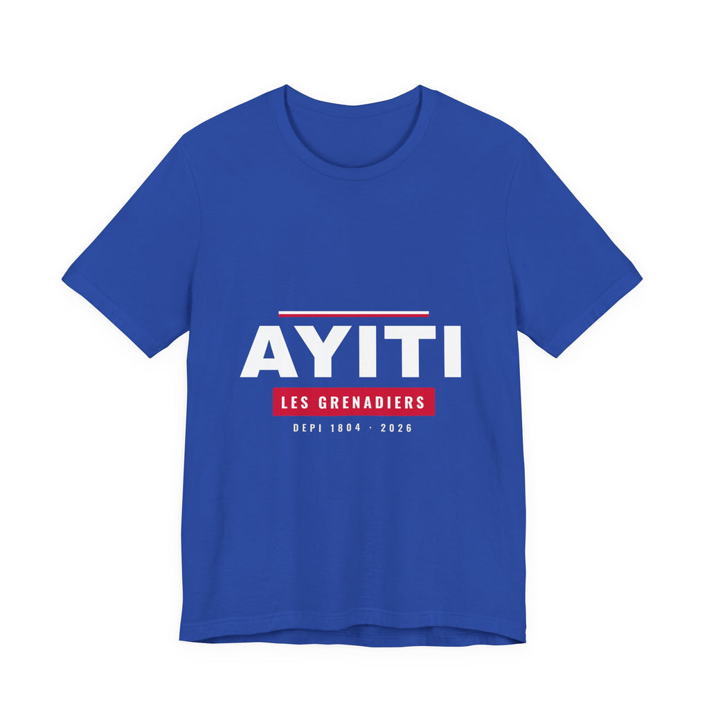 DRAPO Block Tee — AYITI (Royal Blue)