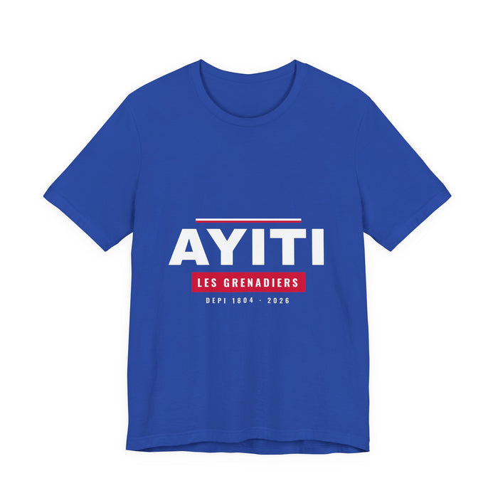 DRAPO Block Tee — AYITI (Royal Blue)