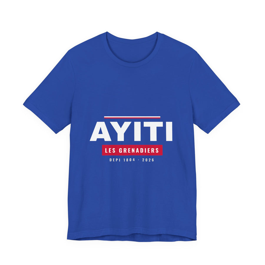 DRAPO Block Tee — AYITI (Royal Blue)