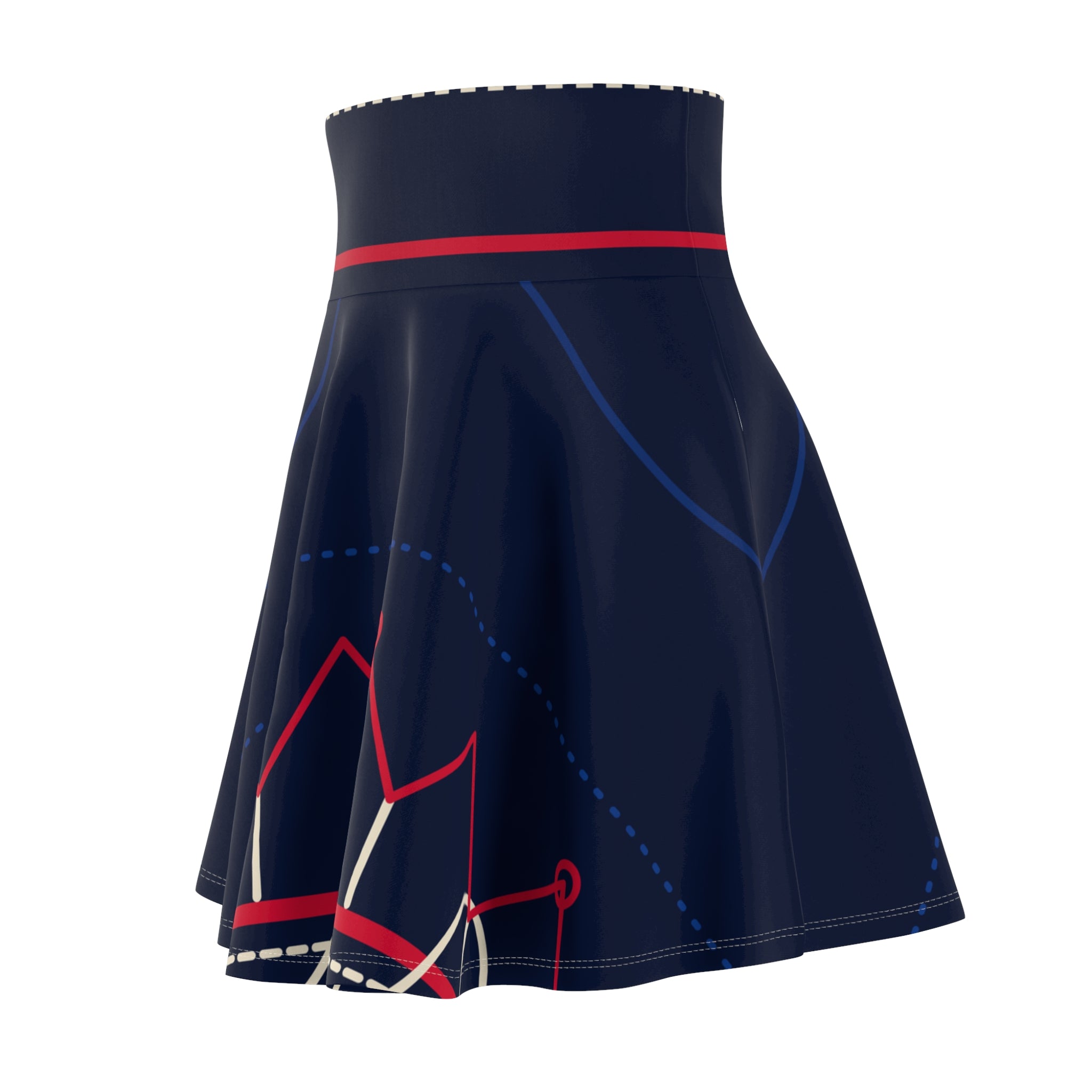 Gingerbread Hem Skater Skirt