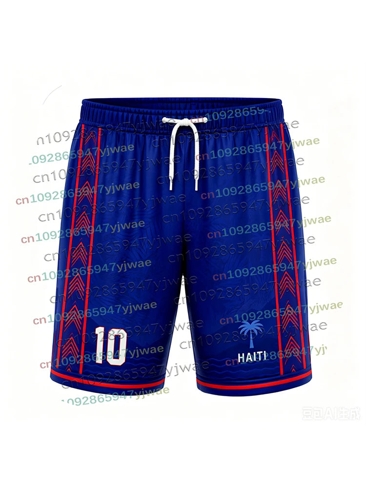 Haiti Flag Shorts