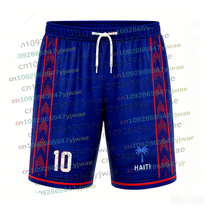 Haiti Flag Shorts