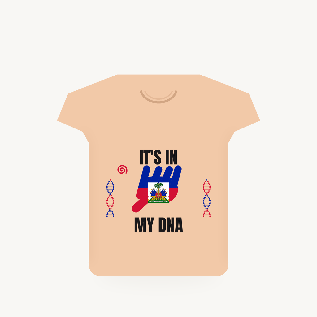 Haiti It's In My DNA tee - Apricot