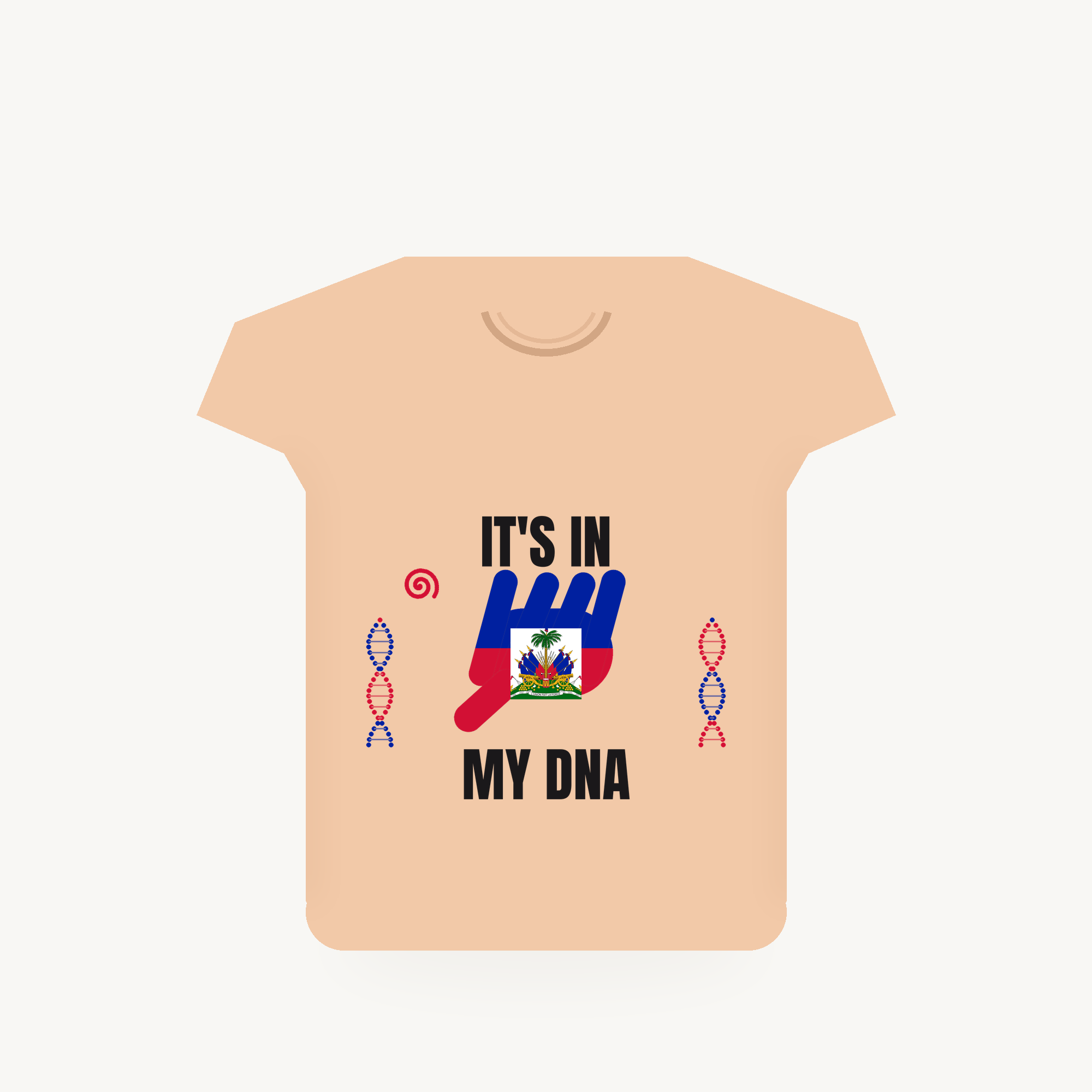 Haiti It's In My DNA tee - Apricot